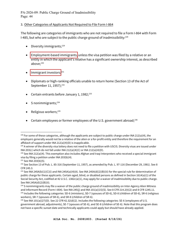 美国绿卡“公共负担”审查升级 绿卡